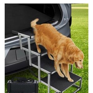 Portable 4 Step Dog Stairs